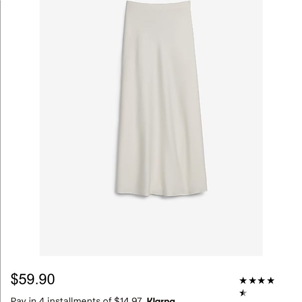 satin slip skirt